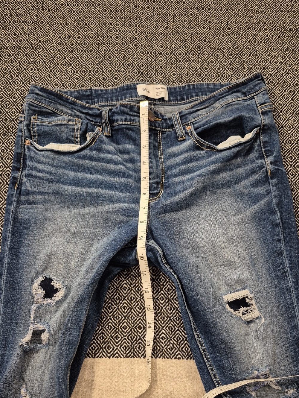 BKE Payton Mid Rise Skinny Fit Jeans Size 31x29 1/2 - Picture 4 of 10